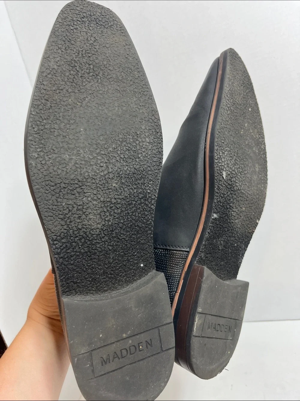 Steve Madden Men's faux Black Leather Chukka Boots